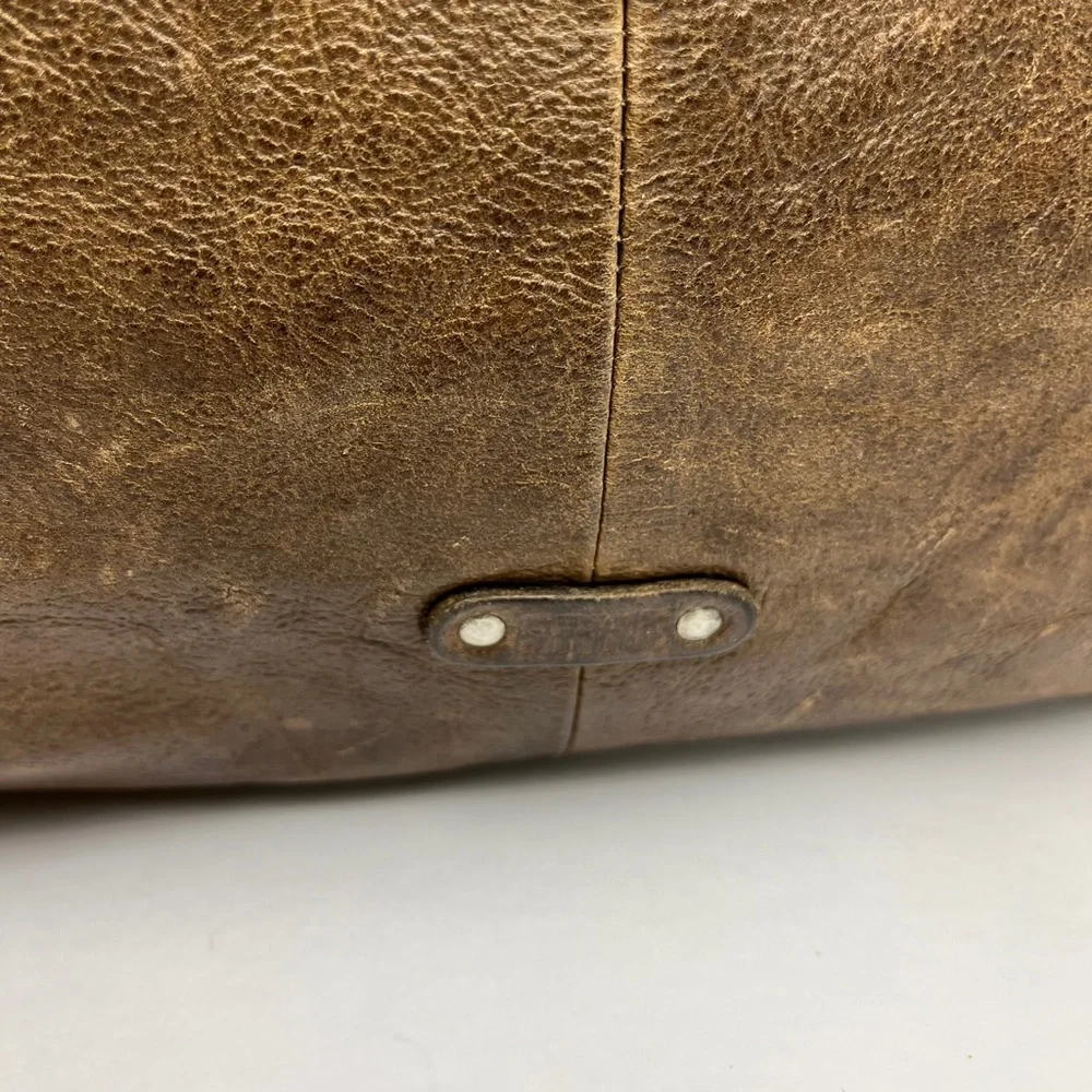 Frye Distressed Tan Leather Hobo Bag - Picture 4 of 16